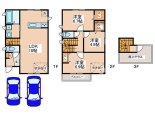 仮）瑞穂町新築戸建Ｃ棟の物件間取画像